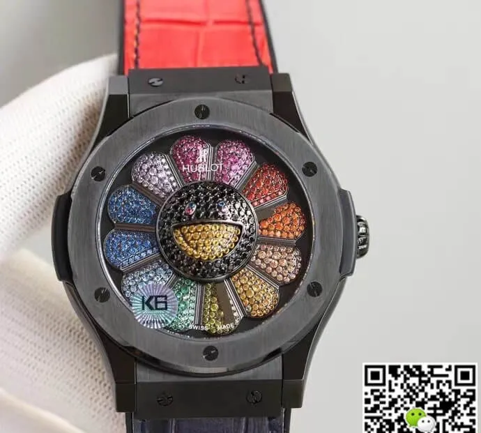 Hublot Classic Fusion Takashi Murakami 507.CX.9000.RX.TAK21 1:1 Best Edition Replica Watch Red Strap